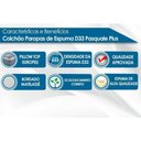 Ver imagem 4 de Colchão Casal Espuma D33 Pasquale Plus Euro Pillow Black (138x188x30) - Paropas