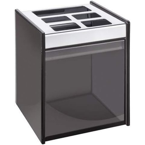 Porta Escova Cr Dente Quadrata Fumê - Brinox