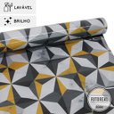 Ver imagem 2 de Papel de Parede Lavavel para Banheiro Cozinha Revestimento Brilho Cubic - 0,58 x 1,00m