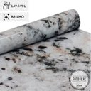 Ver imagem 2 de Papel de Parede Lavavel para Banheiro Cozinha Revestimento Brilho Granito Quartz - 0,58 x 1,00m