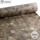 Ver imagem 2 de Papel de Parede Lavavel para Banheiro Cozinha Revestimento Fosco Madeira Colméia - 0,58 x 1,00m
