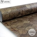Ver imagem 3 de Papel de Parede Lavavel para Banheiro Cozinha Revestimento Fosco Madeira Colméia - 0,58 x 1,00m