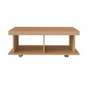 Ver imagem 3 de Mesa de Centro Dunas Retangular com Rodízios Cor Carvalho Artely Móveis