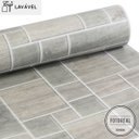Ver imagem 2 de Papel de Parede Lavavel para Banheiro Cozinha Revestimento Fosco Madeira Mosaico - 0,58 x 1,00m