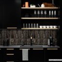 Ver imagem 1 de Papel de Parede Lavavel para Banheiro Cozinha Revestimento Fosco Madeira Guajuvira - 0,58 x 1,00m