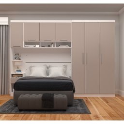 Guarda Roupa Dormitório Modulado Alpes Casal 1,58 m Queen - Roupeiro Luciane M05:Cinammon - 1