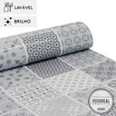 Ver imagem 2 de Papel de Parede Lavavel para Banheiro Cozinha Revestimento Brilho Azulejo Aveiro - 0,58 x 1,00m