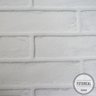 Papel de Parede Tijolo Frisado - Várias Cores - Branco - 3