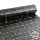 Ver imagem 2 de Papel de Parede Tijolo Frisado - Várias Cores - Preto