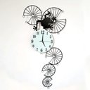 Ver imagem 1 de Relógio De Parede 3d Contemporâneo Nórdico Metal 94x43