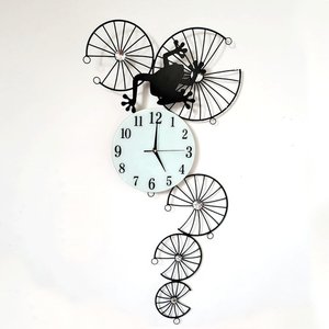 Relógio De Parede 3d Contemporâneo Nórdico Metal 94x43