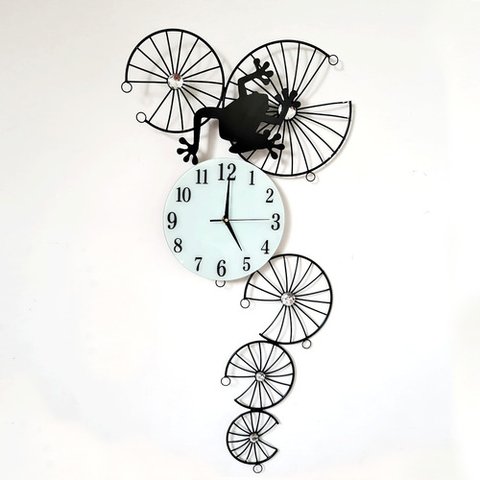 Relógio De Parede 3d Contemporâneo Nórdico Metal 94x43