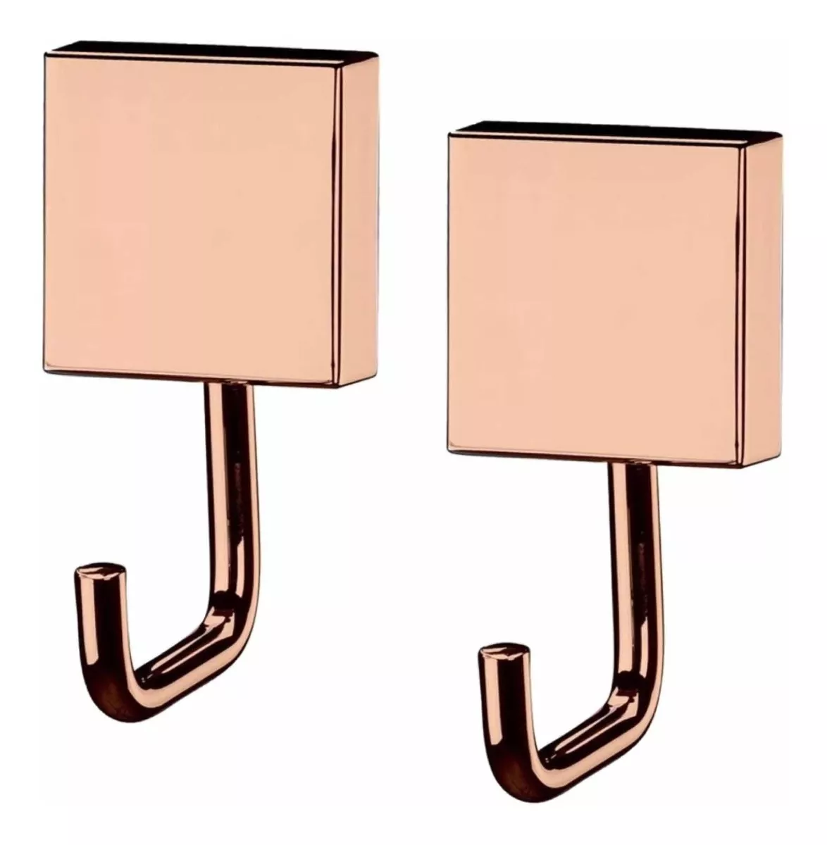 Kit 2 Ganchos Multiuso Rose Gold Suporte Porta Toalha Toalheiro