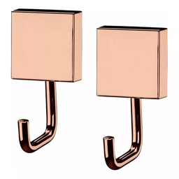 Kit 2 Ganchos Multiuso Rose Gold Suporte Porta Toalha Toalheiro - 1
