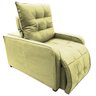 Poltrona Retratil e Reclinavel Com Rodape Regulavel Azera Amarelo - 3