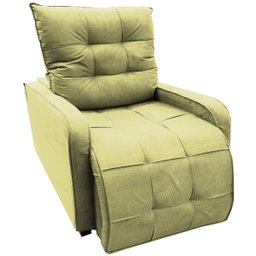 Poltrona Retratil e Reclinavel Com Rodape Regulavel Azera Amarelo - 4