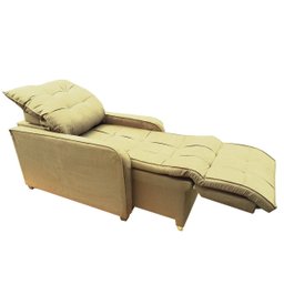 Poltrona Retratil e Reclinavel Com Rodape Regulavel Azera Amarelo - 2