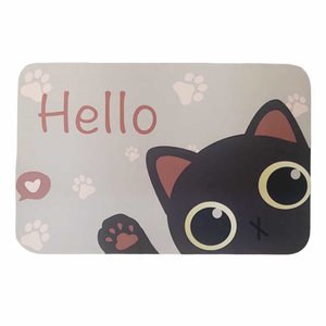 TAPETE IMPERMEAVEL HELLO CAT 58X38 - UN