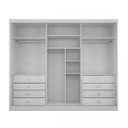 Ver imagem 3 de Guarda-Roupa Casal 6 Portas 8 Gavetas Valore