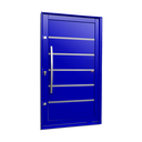 Ver imagem 1 de Porta Pivotante Alumínio Lambril Premium c/Pux.Esq. Elite Azul 240x150 Brimak