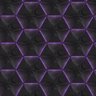Papel de Parede 3d Auto Adesivo Geométrico Hexagono Luz Led Roxa Decorativa Quarto Sala 3m - 9
