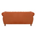 Ver imagem 3 de Sofá Chesterfield Realeza 3 Lugares Decoração Retrô - Veludo Terracota