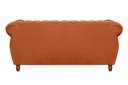 Ver imagem 3 de Sofá Chesterfield Realeza 3 Lugares Decoração Retrô - Veludo Terracota