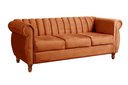 Ver imagem 2 de Sofá Chesterfield Realeza 3 Lugares Decoração Retrô - Veludo Terracota