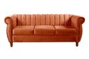 Ver imagem 1 de Sofá Chesterfield Realeza 3 Lugares Decoração Retrô - Veludo Terracota