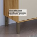 Ver mais imagens de Balcão de Cozinha 120 cm Trebbiano 3 Portas 2 Gavetas 100% MDF Amêndoa/Off White - Rio Doce