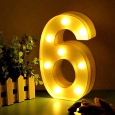 Luminária Led Número 6