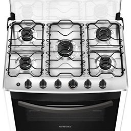 Fogão de Piso Continental 5 Bocas Mesa de Inox Branco Bivolt Fc5Cb - 3