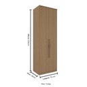 Ver imagem 3 de Guarda Roupa Modulado 02 Portas 75cm com Prateleiras 234cm