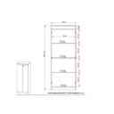 Ver imagem 3 de Armário Multiuso Lavanderia Am-3110 C/ 2 Portas C/ Chave Amêndoa - Tecno Mobili