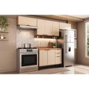 Ver imagem 1 de Kit de Cozinha Completa 4 Peças Alpha (3aéreos+1balcão) C4p179 Freijo/off White - Carraro