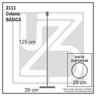 Abajur Coluna Básico - Branco - 3111-4 - 4