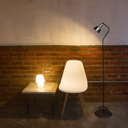 Ver imagem 2 de Luminária Coluna Abajur Piso Chão Spot City - Cromado - 3110-15