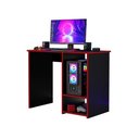 Ver imagem 2 de Escrivaninha Gamer Mesa P/ Computador Ideal P/ Jogos Oliart - Vermelho