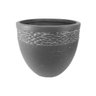 Vaso Decorativo de Composto Mineral Cilíndrico 26cmx30cm Nakine - 1
