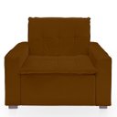 Ver imagem 4 de Poltrona Cama com Puff para Sala Confortavél Moderna Suede