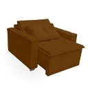 Ver imagem 5 de Poltrona Cama com Puff para Sala Confortavél Moderna Suede