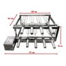 Churrasqueira Giratória Giro Duplo em Baixo e Cima 9 Espetos - 2