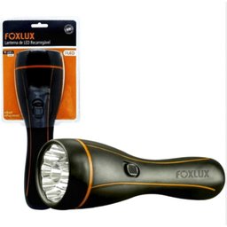 Lanterna Recarregável com 11 Leds Bivolt Foxlux Plug Dobrável Embutido em ABS - 6