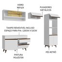Ver mais imagens de Armário de Cozinha Completa 260cm Branco Reims 12 Branco