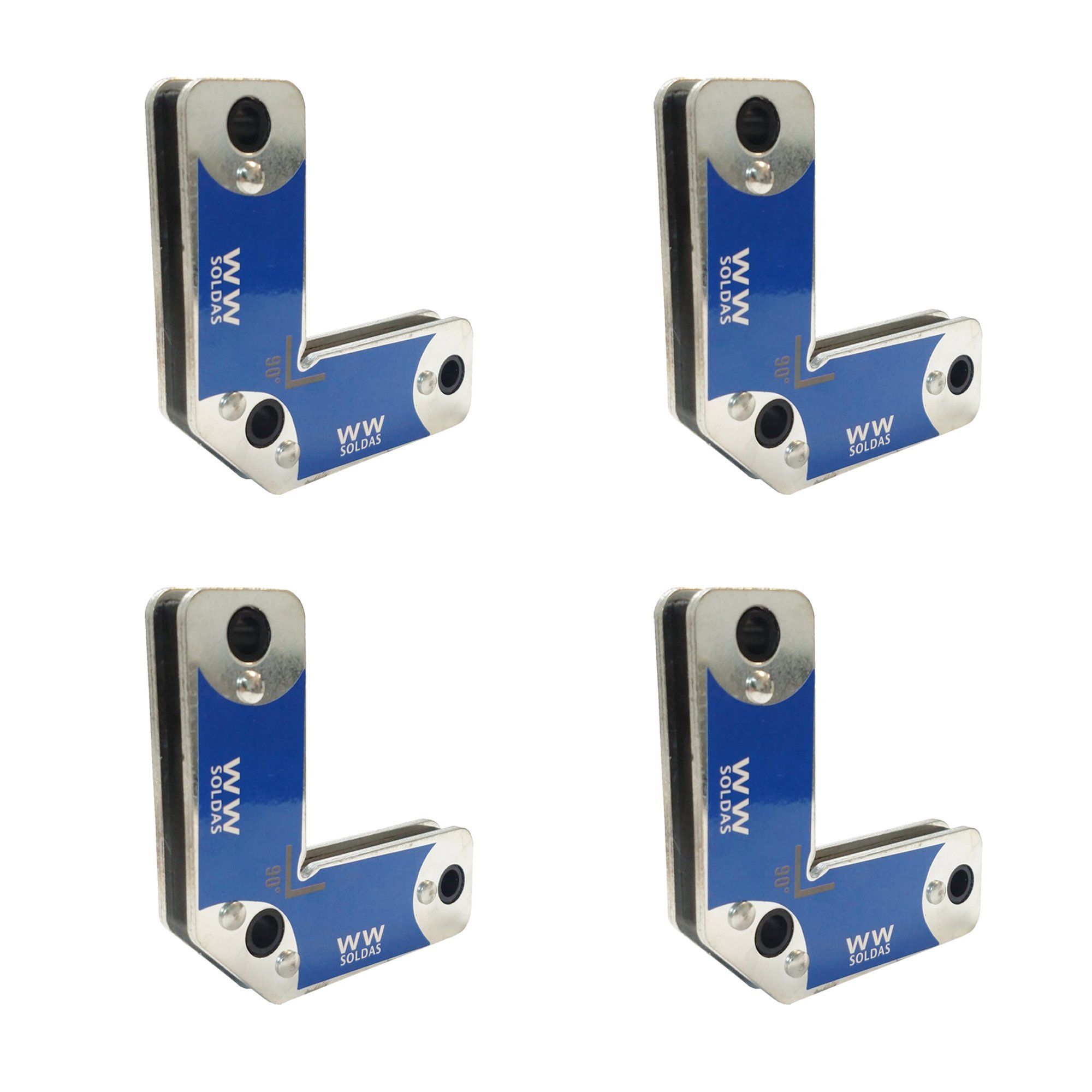 4 ESQUADROS MAGNETICOS PARA SOLDA 07KG