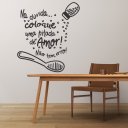 Ver imagem 1 de Adesivo de Parede Decoratico Frase Uma Pitada de Amor
