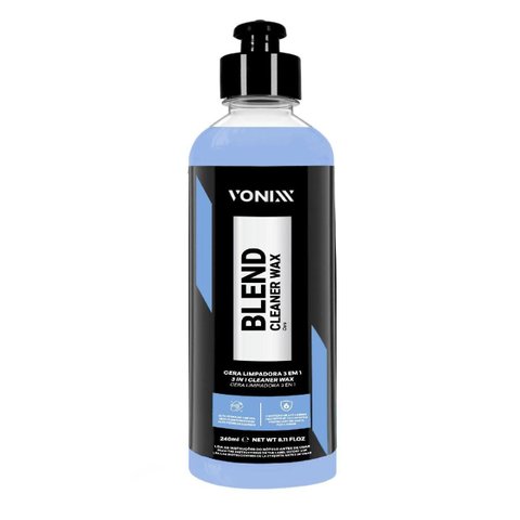 Cera Automotiva Vonixx - Blend Cleaner Wax 240ml 3 em 1 Brilho Proteção Hidrorrepelente