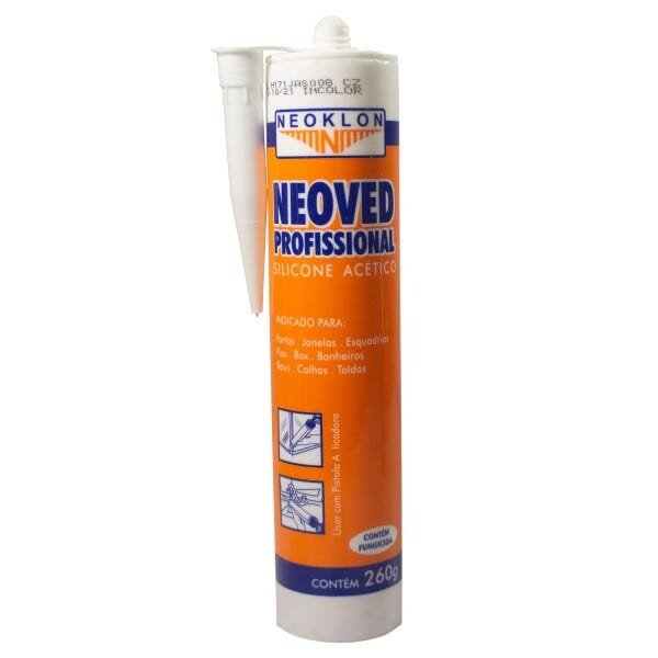 Silicone Acético Neoved Profissional Incolor 260g