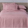Kit Cobre Leito Dupla Face Micro Percal 200 Fios Casal com Porta Travesseiro:rosa - 4