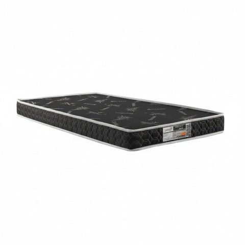 Colchão Solteiro Anti Alérgico D33 Liso 88cm x 14cm Sleep Preto